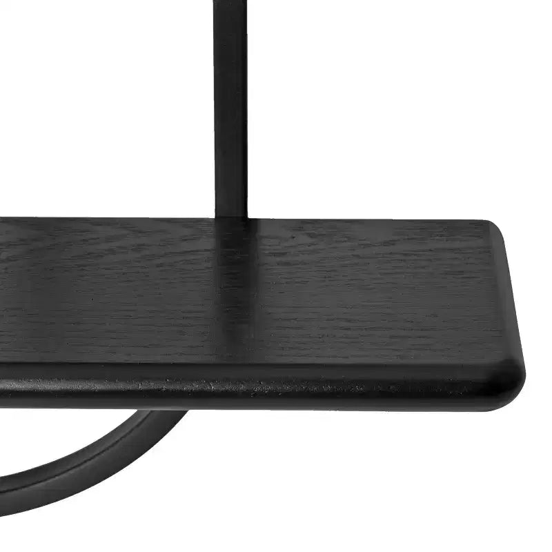 Kate & Laurel All Things Decor 18"x6"x30" Ramos Wood/Metal Accent Shelf Black: Modern Floating Storage, 3-Tier Design