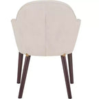 LeisureMod Elias Sedie da Pranzo Set di 2, Sedili Rivestiti in Pelle o Velluto con Gambe Verniciate a Polvere, Moderne per Cucina, Sala da Pranzo, Caffetteria