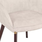 LeisureMod Elias Sedie da Pranzo Set di 2, Sedili Rivestiti in Pelle o Velluto con Gambe Verniciate a Polvere, Moderne per Cucina, Sala da Pranzo, Caffetteria