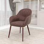 LeisureMod Elias Sedie da Pranzo Set di 2, Sedili Rivestiti in Pelle o Velluto con Gambe Verniciate a Polvere, Moderne per Cucina, Sala da Pranzo, Caffetteria