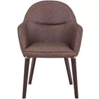 LeisureMod Elias Sedie da Pranzo Set di 2, Sedili Rivestiti in Pelle o Velluto con Gambe Verniciate a Polvere, Moderne per Cucina, Sala da Pranzo, Caffetteria