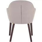 LeisureMod Elias Sedie da Pranzo Set di 2, Sedili Rivestiti in Pelle o Velluto con Gambe Verniciate a Polvere, Moderne per Cucina, Sala da Pranzo, Caffetteria