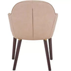 LeisureMod Elias Sedie da Pranzo Set di 2, Sedili Rivestiti in Pelle o Velluto con Gambe Verniciate a Polvere, Moderne per Cucina, Sala da Pranzo, Caffetteria