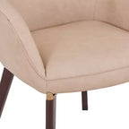 LeisureMod Elias Sedie da Pranzo Set di 2, Sedili Rivestiti in Pelle o Velluto con Gambe Verniciate a Polvere, Moderne per Cucina, Sala da Pranzo, Caffetteria