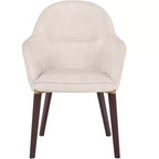 LeisureMod Elias Sedie da Pranzo Set di 2, Sedili Rivestiti in Pelle o Velluto con Gambe Verniciate a Polvere, Moderne per Cucina, Sala da Pranzo, Caffetteria
