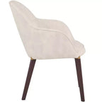 LeisureMod Elias Sedie da Pranzo Set di 2, Sedili Rivestiti in Pelle o Velluto con Gambe Verniciate a Polvere, Moderne per Cucina, Sala da Pranzo, Caffetteria