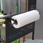 Carrello multiuso Teal Triangle con pannello forato e portasecchi