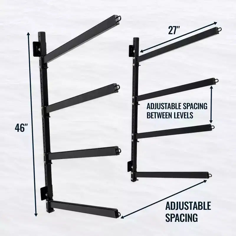 StoreYourBoard Shenandoah Kayak Storage | Outdoor Adjustable Rack | 4 Levels