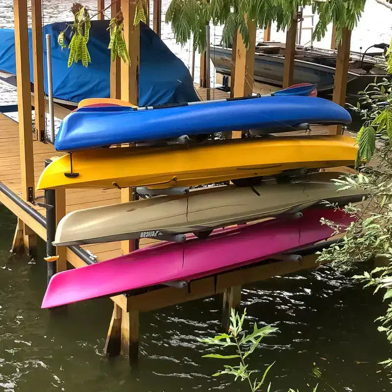 StoreYourBoard Shenandoah Kayak Storage | Outdoor Adjustable Rack | 4 Levels