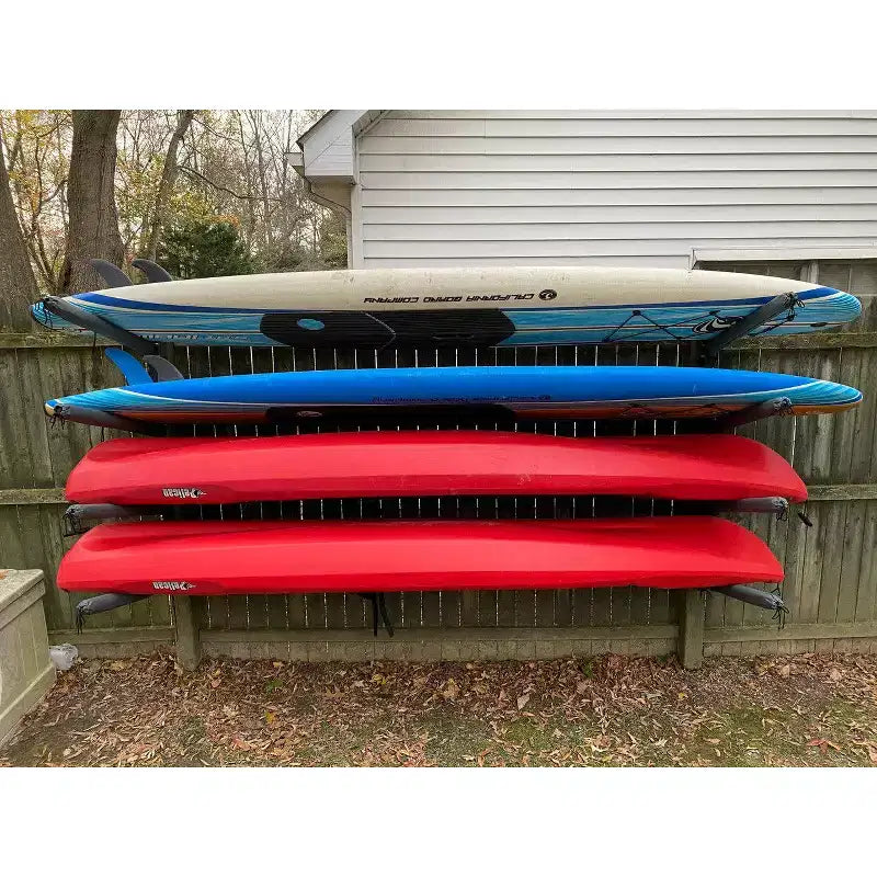 StoreYourBoard Shenandoah Kayak Storage | Outdoor Adjustable Rack | 4 Levels