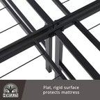 Struttura Letto Pieghevole in Metallo Hercules, Base Materasso con Piattaforma da 14 Pollici, King