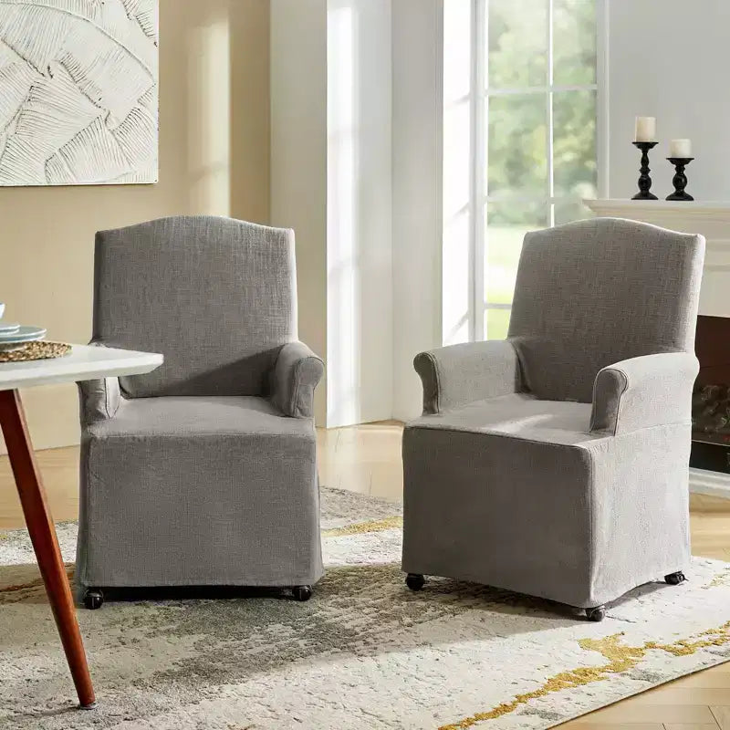 Sedia da pranzo Arnold set di 2 braccioli a rotolo|ARTFUL LIVING DESIGN