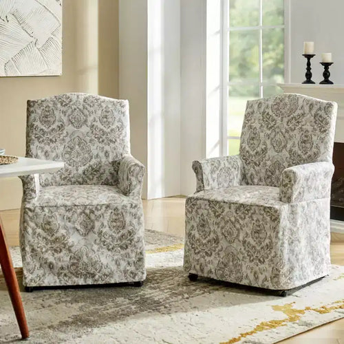 Sedia da pranzo Arnold set di 2 braccioli a rotolo|ARTFUL LIVING DESIGN