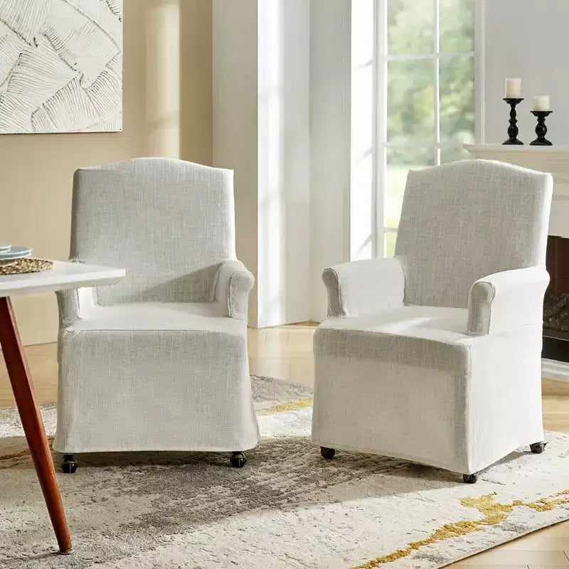 Sedia da pranzo Arnold set di 2 braccioli a rotolo|ARTFUL LIVING DESIGN