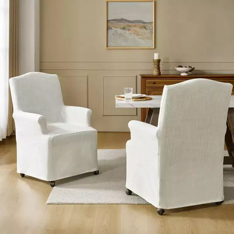 Sedia da pranzo Arnold set di 2 braccioli a rotolo|ARTFUL LIVING DESIGN