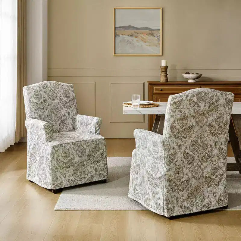 Sedia da pranzo Arnold set di 2 braccioli a rotolo|ARTFUL LIVING DESIGN