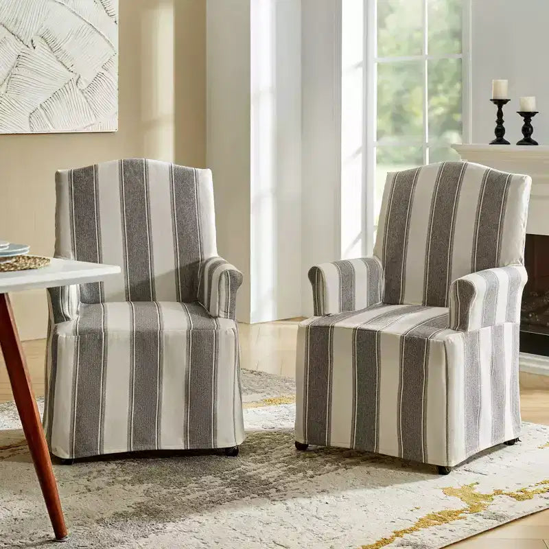 Sedia da pranzo Arnold set di 2 braccioli a rotolo|ARTFUL LIVING DESIGN