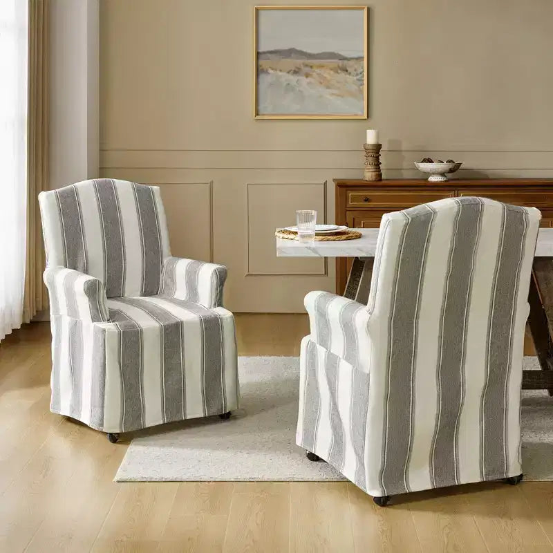Sedia da pranzo Arnold set di 2 braccioli a rotolo|ARTFUL LIVING DESIGN
