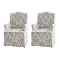 Arnold dining chair Set of 2 roll arms|ARTFUL LIVING DESIGN