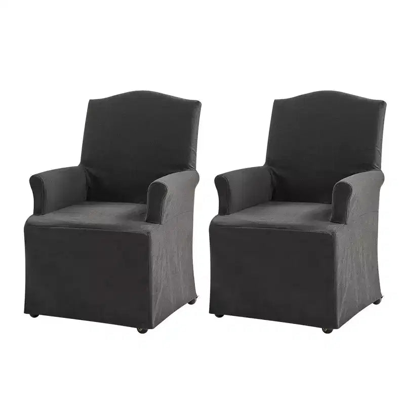 Arnold dining chair Set of 2 roll arms|ARTFUL LIVING DESIGN