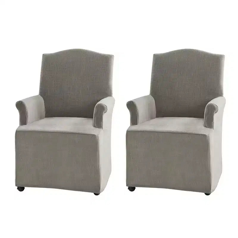 Arnold dining chair Set of 2 roll arms|ARTFUL LIVING DESIGN