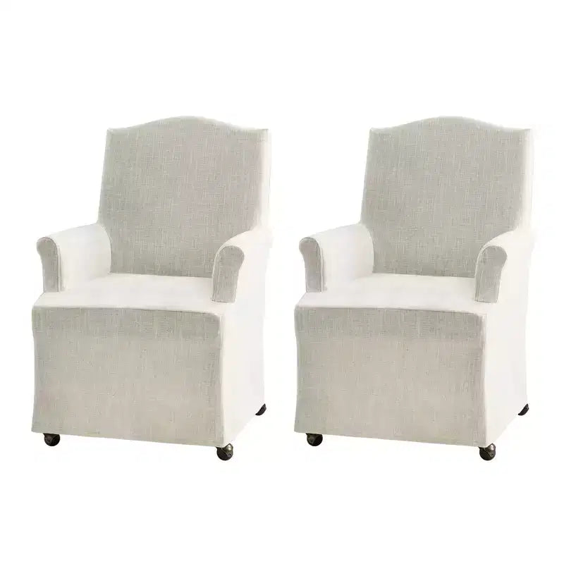 Arnold dining chair Set of 2 roll arms|ARTFUL LIVING DESIGN