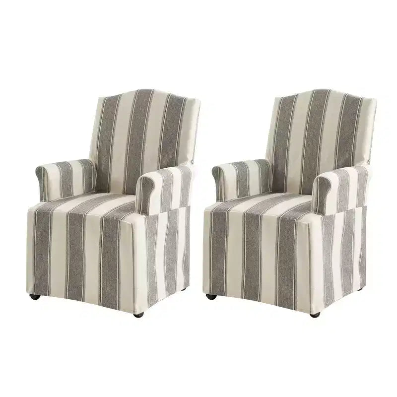 Arnold dining chair Set of 2 roll arms|ARTFUL LIVING DESIGN