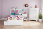 HomeStock Testiera per letto singolo a libreria per bambini