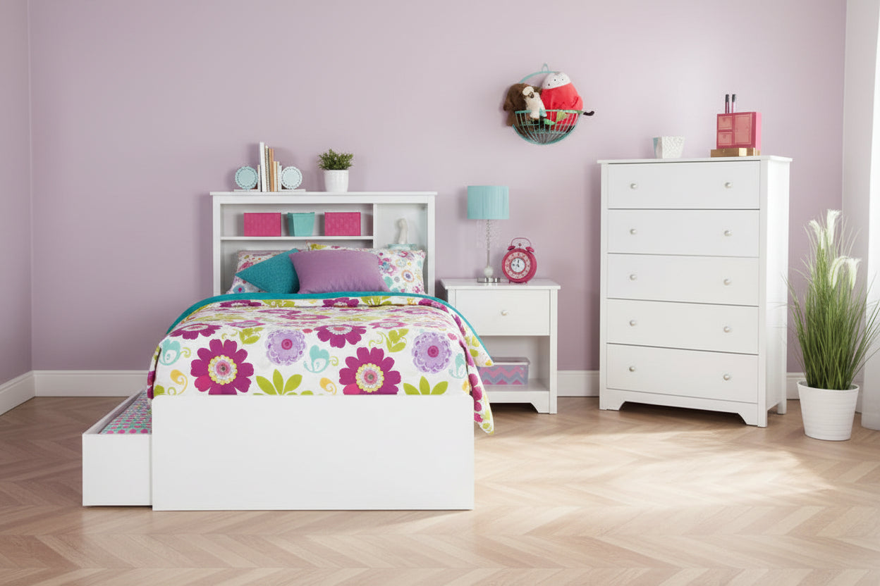 HomeStock Kid's Twin Bookcase Headboard