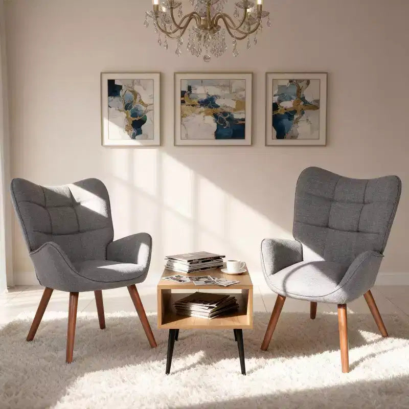 Modern Upholstered Dining Chairs, Dining Room Kitchen Island Bar Chairs With Backrest, Suitable for Kitchen, Dining Room, Living Room, Cafe Dining