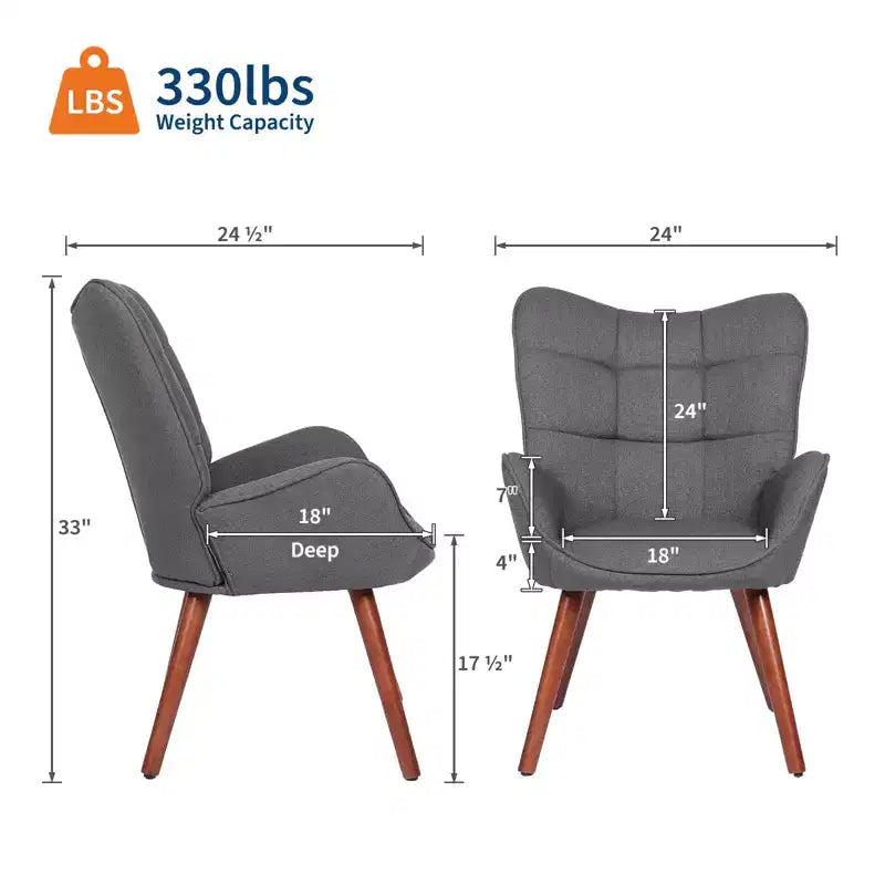 Modern Upholstered Dining Chairs, Dining Room Kitchen Island Bar Chairs With Backrest, Suitable for Kitchen, Dining Room, Living Room, Cafe Dining
