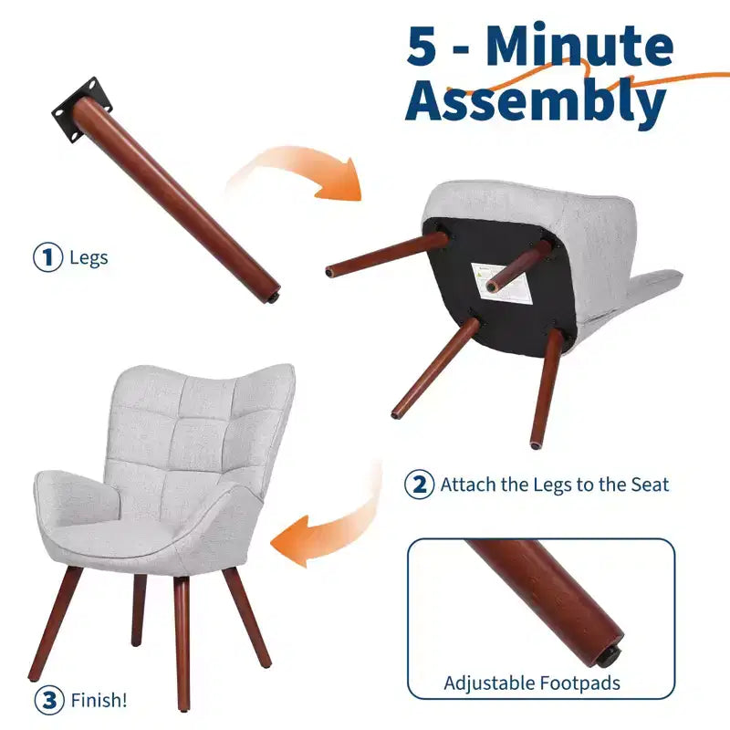 Modern Upholstered Dining Chairs, Dining Room Kitchen Island Bar Chairs With Backrest, Suitable for Kitchen, Dining Room, Living Room, Cafe Dining