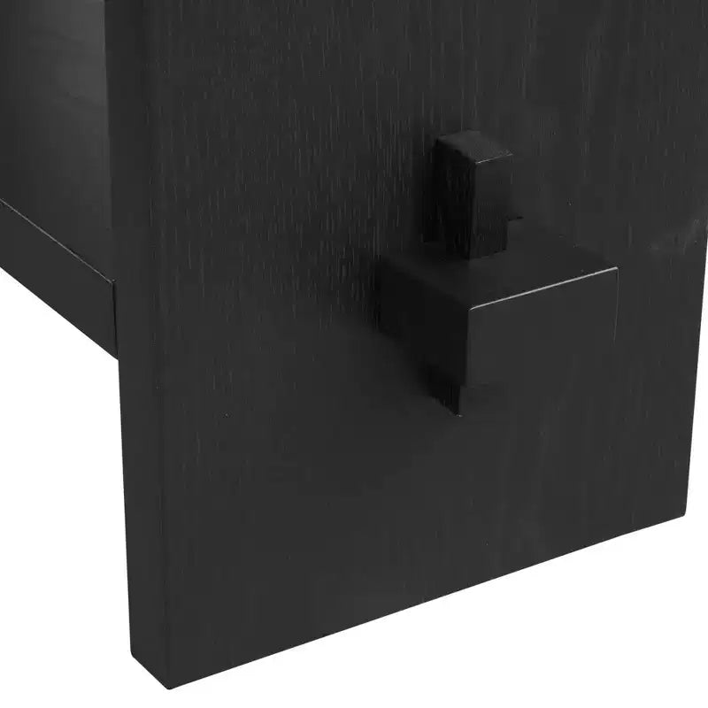 Consolle Nathan James, Rovere Nero Ricondizionato: Ingresso Stretto da 101 cm, Superficie in Impiallacciatura Rustica