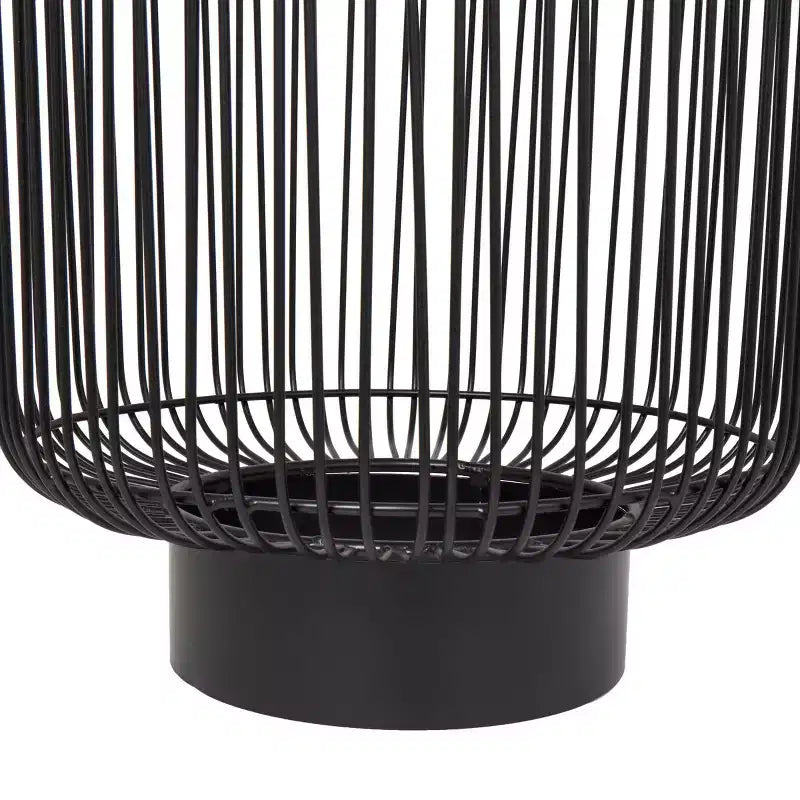 Olivia & May Metal Geometric Open Frame Wire Accent Table: No Assembly, Indoor Use, Made in India