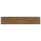 Tavolo da bar divano Tormo Hand Distressed Nero/Finitura noce medio/Bianco - Powell: Consolle industriale moderna con struttura in metallo