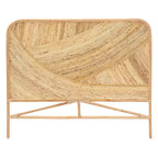 Testiera Indipendente Queen Delphi Rattan Marrone Naturale - : Artigianato Bohemien, Nessun Montaggio Richiesto