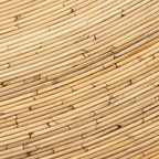 Testiera Indipendente Queen Delphi Rattan Marrone Naturale - : Artigianato Bohemien, Nessun Montaggio Richiesto