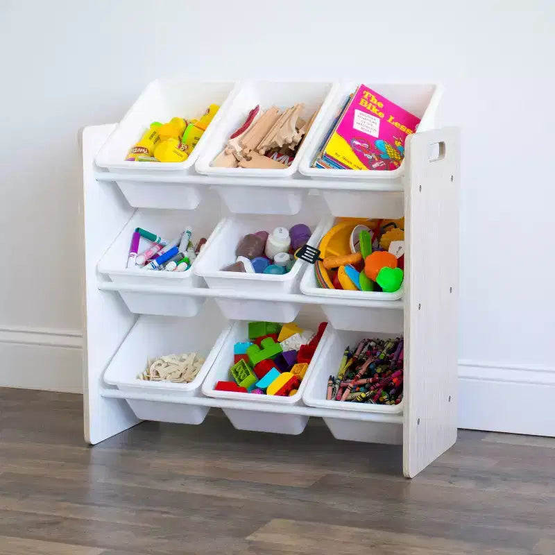 Organizzatore portagiochi per bambini con 9 contenitori
