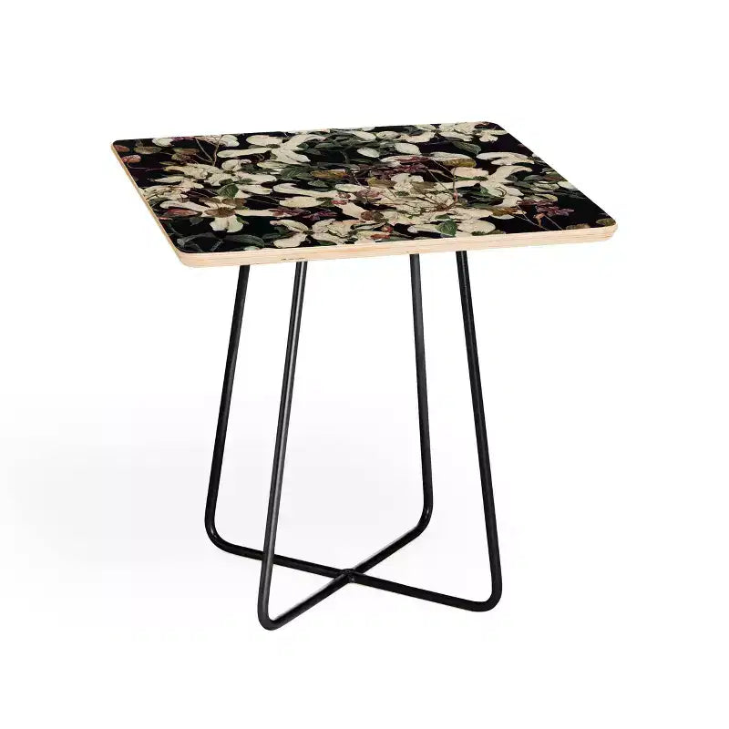 Cayena Blanca Herbolarium Side Square Table - Deny Designs