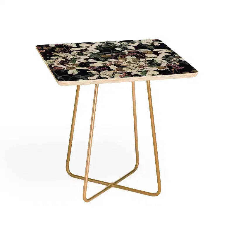 Cayena Blanca Herbolarium Side Square Table - Deny Designs