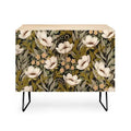 Avenie Floral Meadow Spring Green Credenza - Deny Designs
