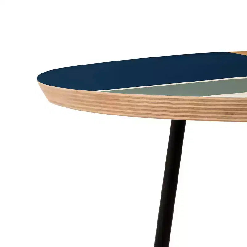 Sheila Wenzel-Ganny Cool Color Palette Pattern Side Round Table - Deny Designs