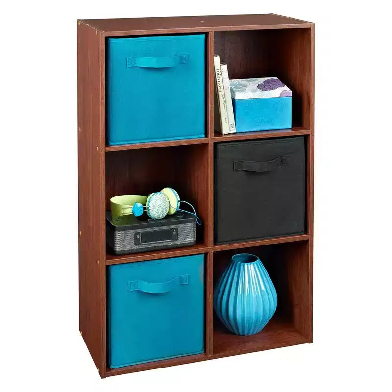 ClosetMaid Libreria a giorno a 6 scomparti in legno, Ciliegio scuro