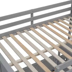 Letto a Castello in Legno Completo su Completo/Singolo su Completo con Scrivania e Scala
