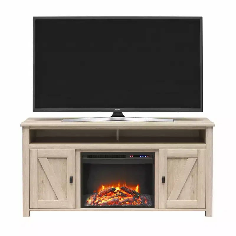 Ameriwood Home Farmington Electric Fireplace TV Console for TVs up to 60