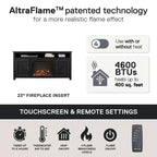 Mobile TV per caminetto elettrico Farmington di Ameriwood Home, per TV fino a 60 pollici