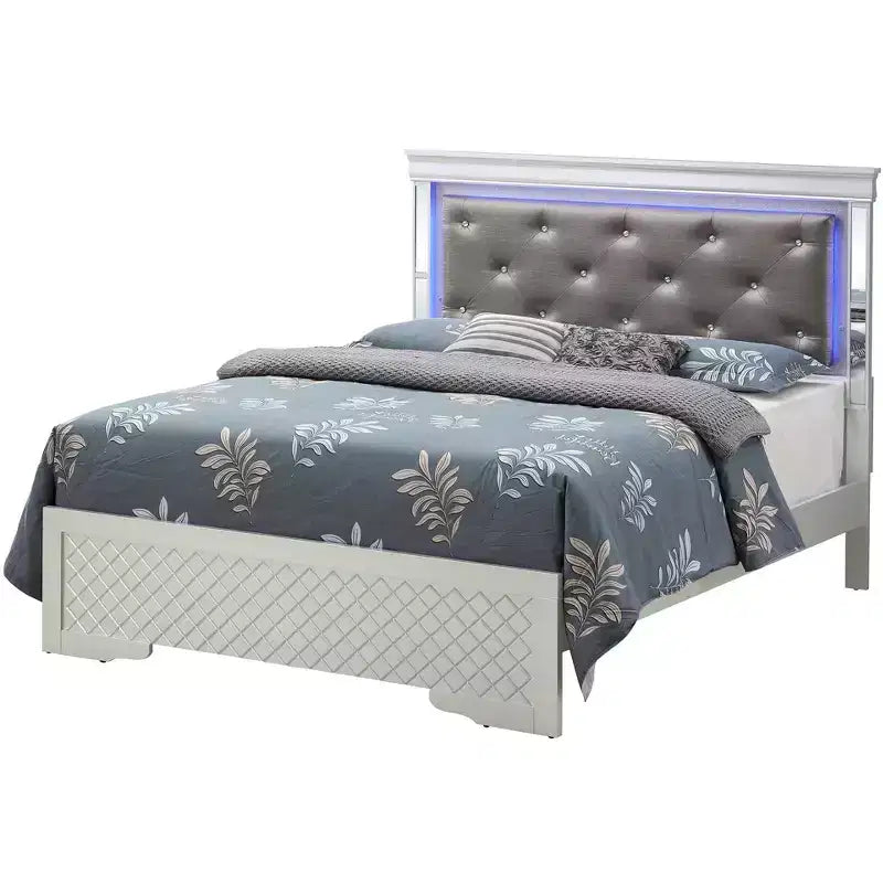 Passion Furniture Verona and King Panel Beds