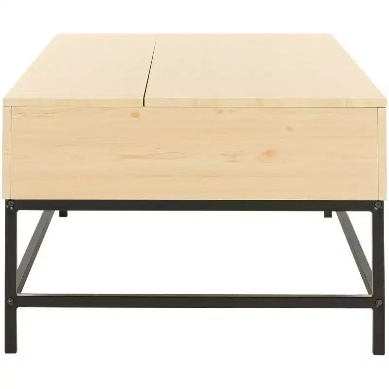 Gina Lift-Top Coffee Table - Light Oak/Black - Safavieh