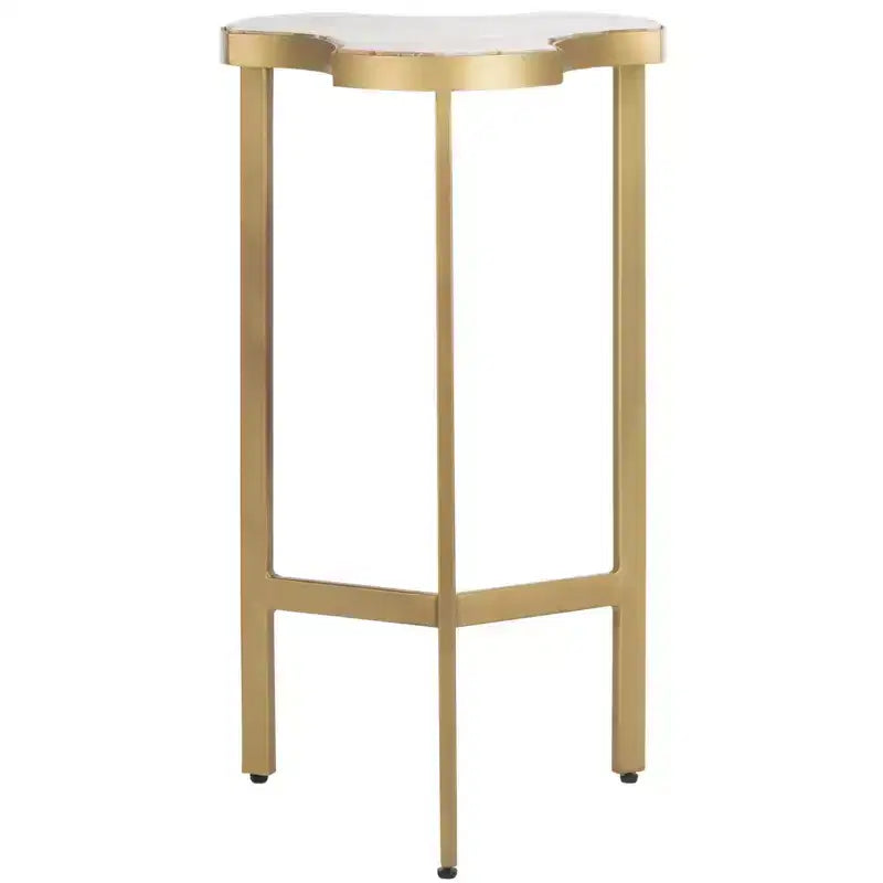 Tavolino d'appoggio Suki Tripod - Bianco/Oro