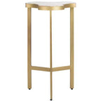 Tavolino d'appoggio Suki Tripod - Bianco/Oro